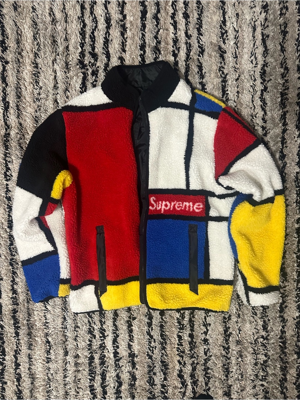 Supreme 2020 Colorblock Sherpa Reversible